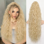 Wig Clip, Ponytail, Water Ripple, Long Curly Hair, Fluffy Long Curly Hair, Ponytail