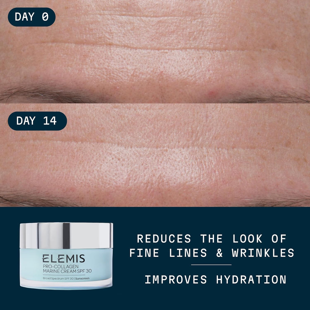 Pro-Collagen Marine Cream SPF 30, Lightweight Anti-Wrinkle Daily Facial Moisturizer