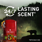 Aluminum Free Deodorant for Men, 24/7 Odor Protection, 24/7 Freshness & Lasting Scent, Goes on Clear, Bearglove with Crisp Orchard Scent, 2.6 Oz