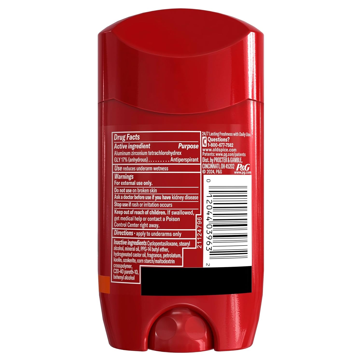 Aluminum Free Deodorant for Men, 24/7 Odor Protection, 24/7 Freshness & Lasting Scent, Goes on Clear, Bearglove with Crisp Orchard Scent, 2.6 Oz