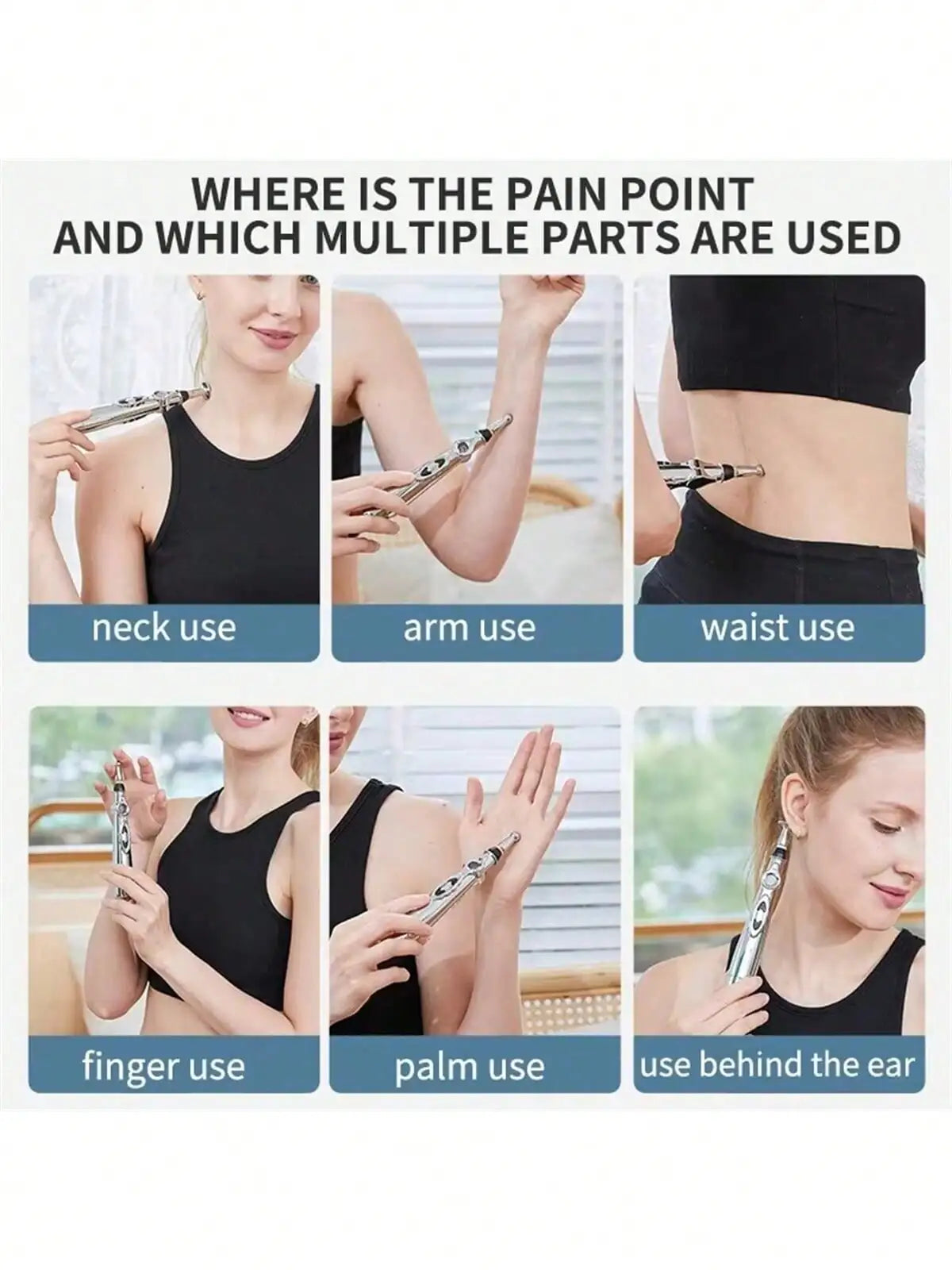 Professional Physiotherapy Tens Electrical Muscle Stimulator Electrodes Pulse Relaxing Massager with Personal Care Meridian Mass