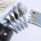 Makeup Brushes,  15Pcs Professional Makeup Brush Set with Case, Premium Synthetic for Foundation Contour Concealers Blush Eye Shadow (BABYBLUE)