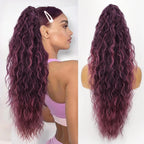 Wig Clip, Ponytail, Water Ripple, Long Curly Hair, Fluffy Long Curly Hair, Ponytail